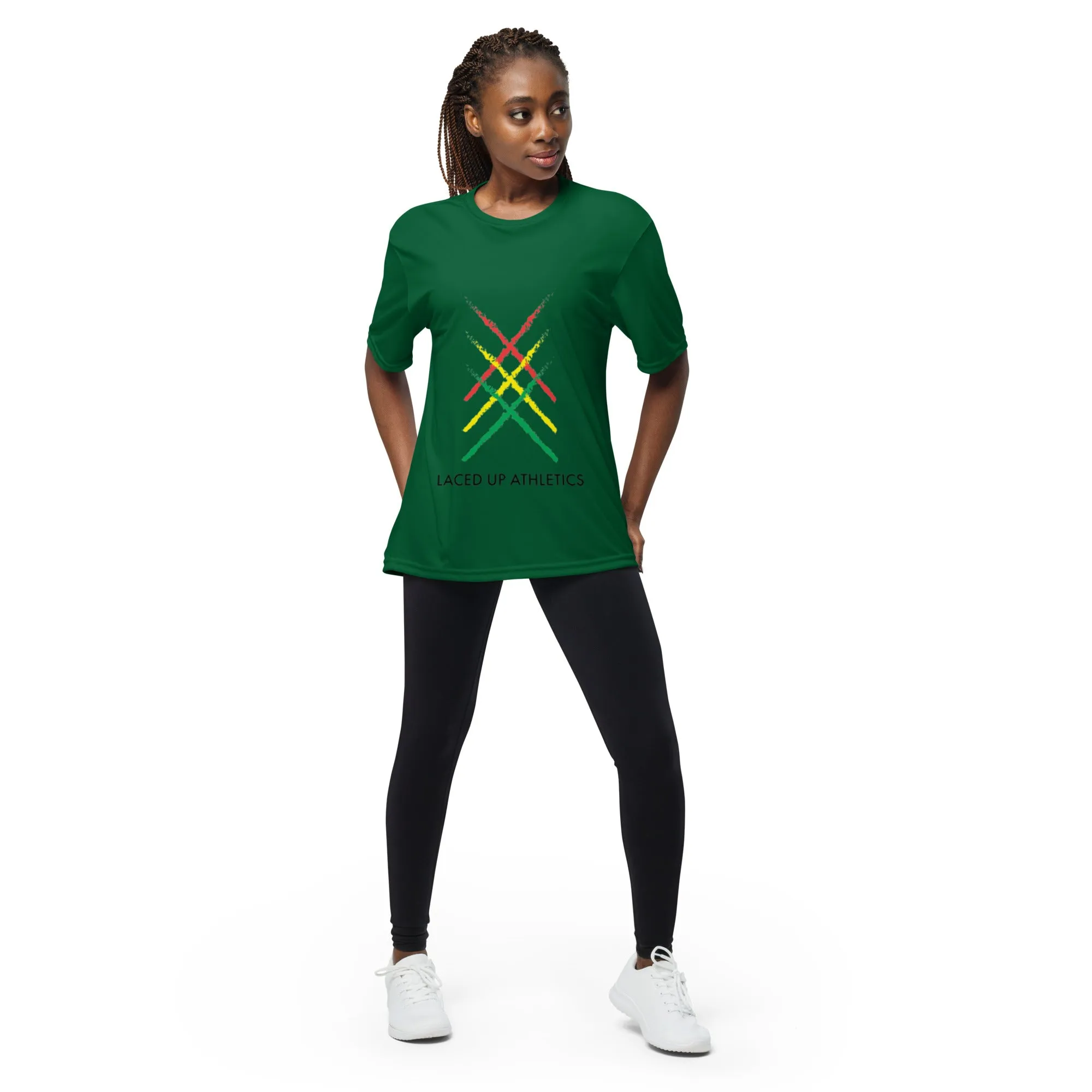 Classic Laced Up Athletics Unisex Dry-Fit crew neck t-shirt