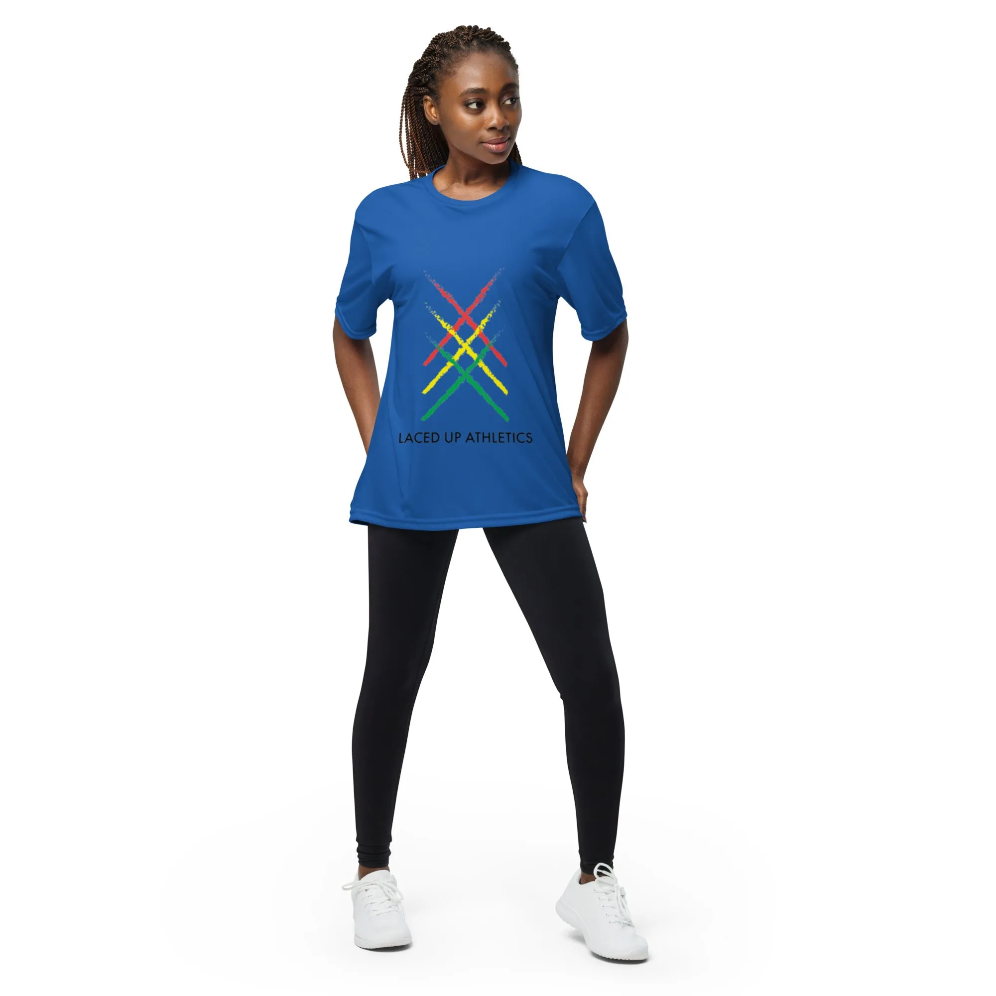 Classic Laced Up Athletics Unisex Dry-Fit crew neck t-shirt