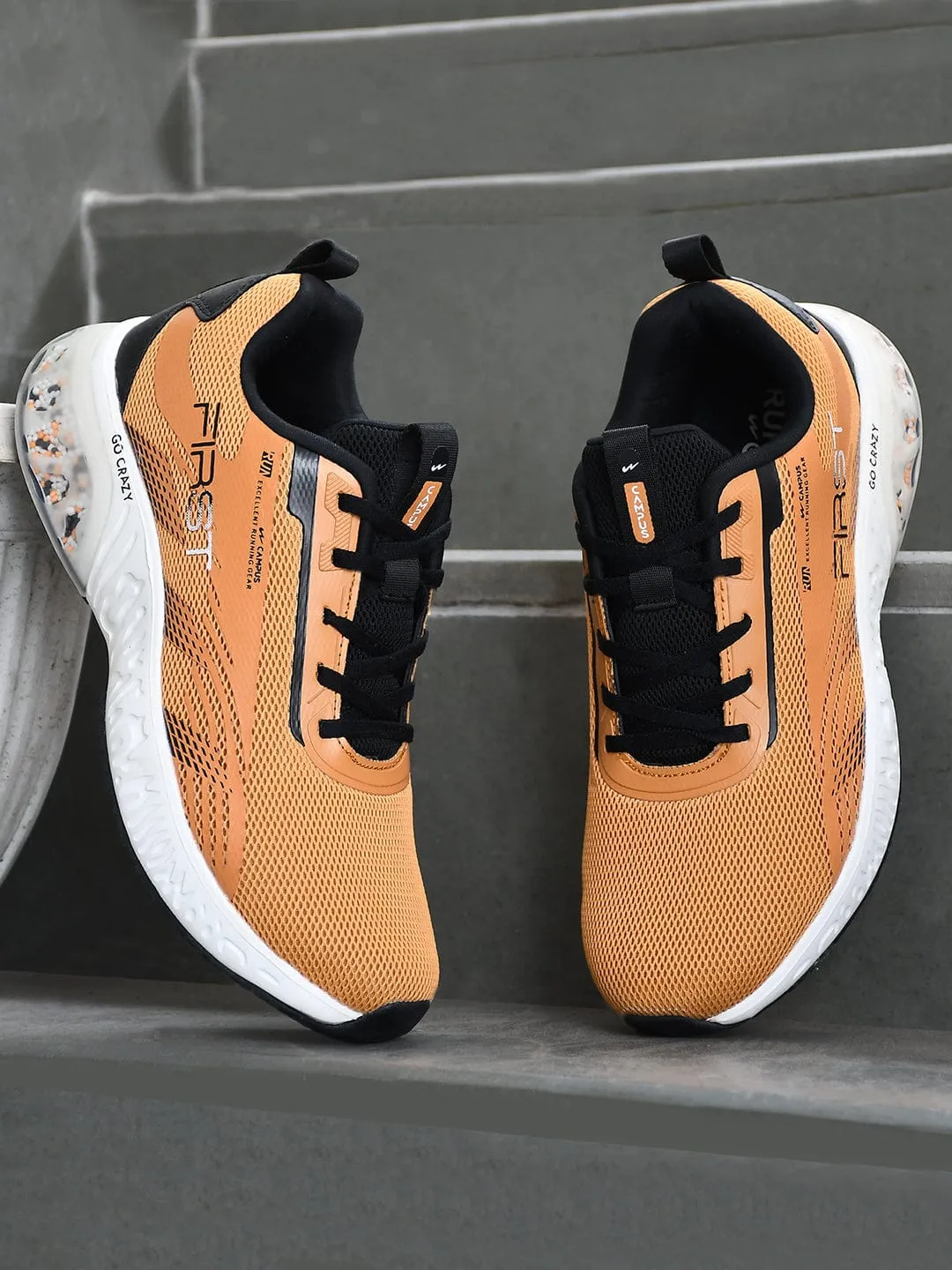 FIRST Yellow Men's Running Shoes
