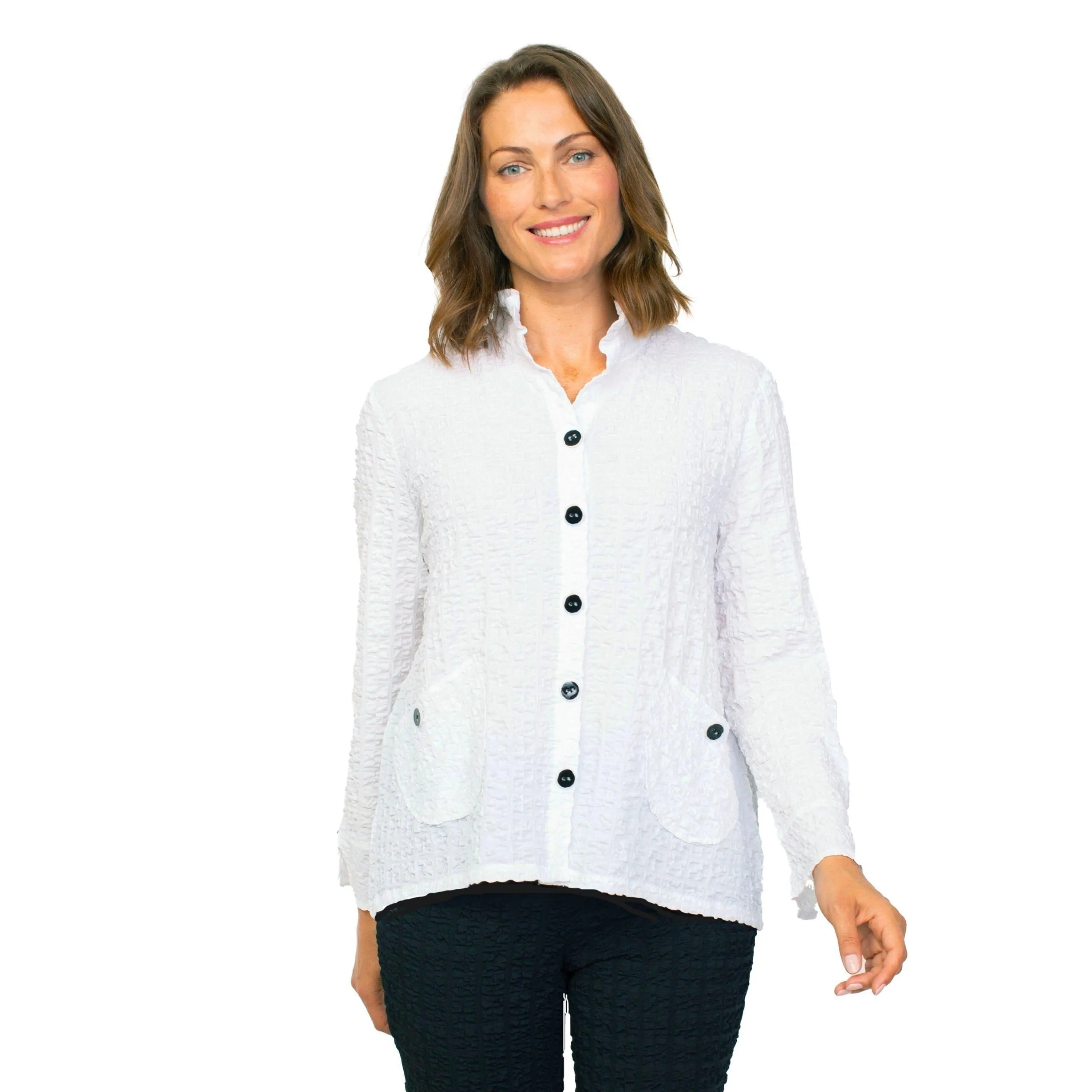 Habitat Pucker Weave Solid Retro Jacket - 23722
