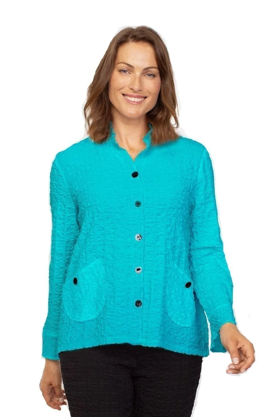 Habitat Pucker Weave Solid Retro Jacket - 23722