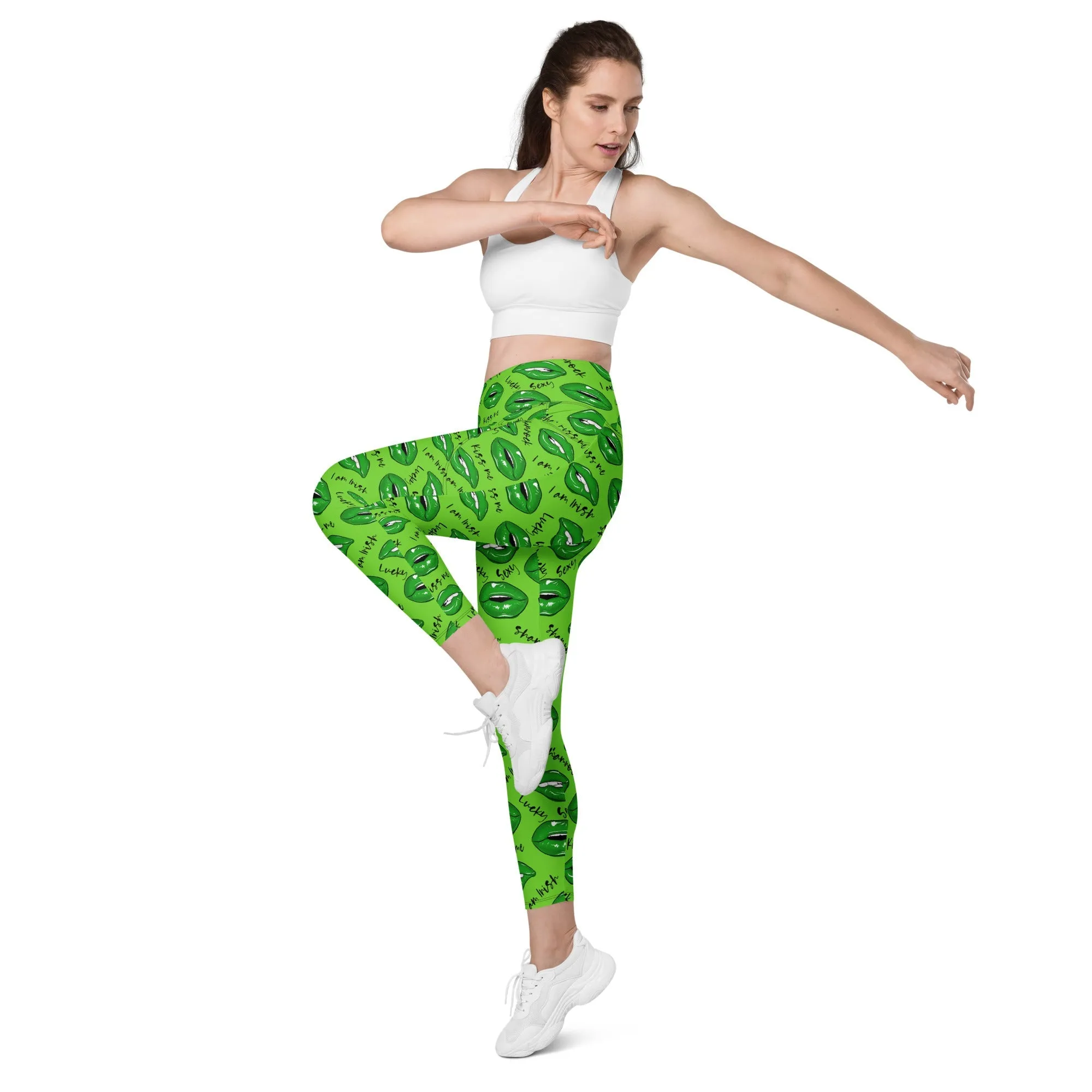 Lucky Irish Leggings With Pockets