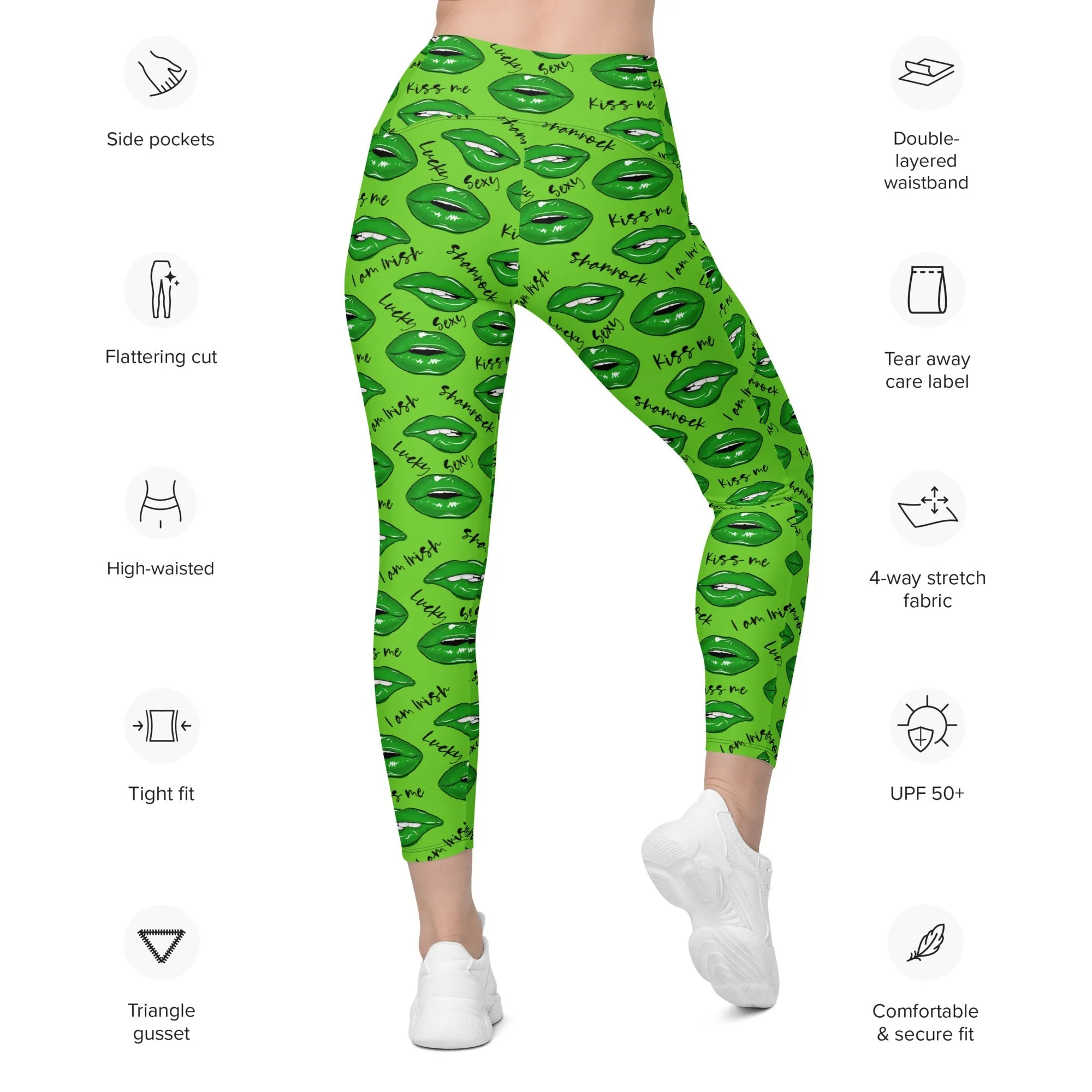 Lucky Irish Leggings With Pockets
