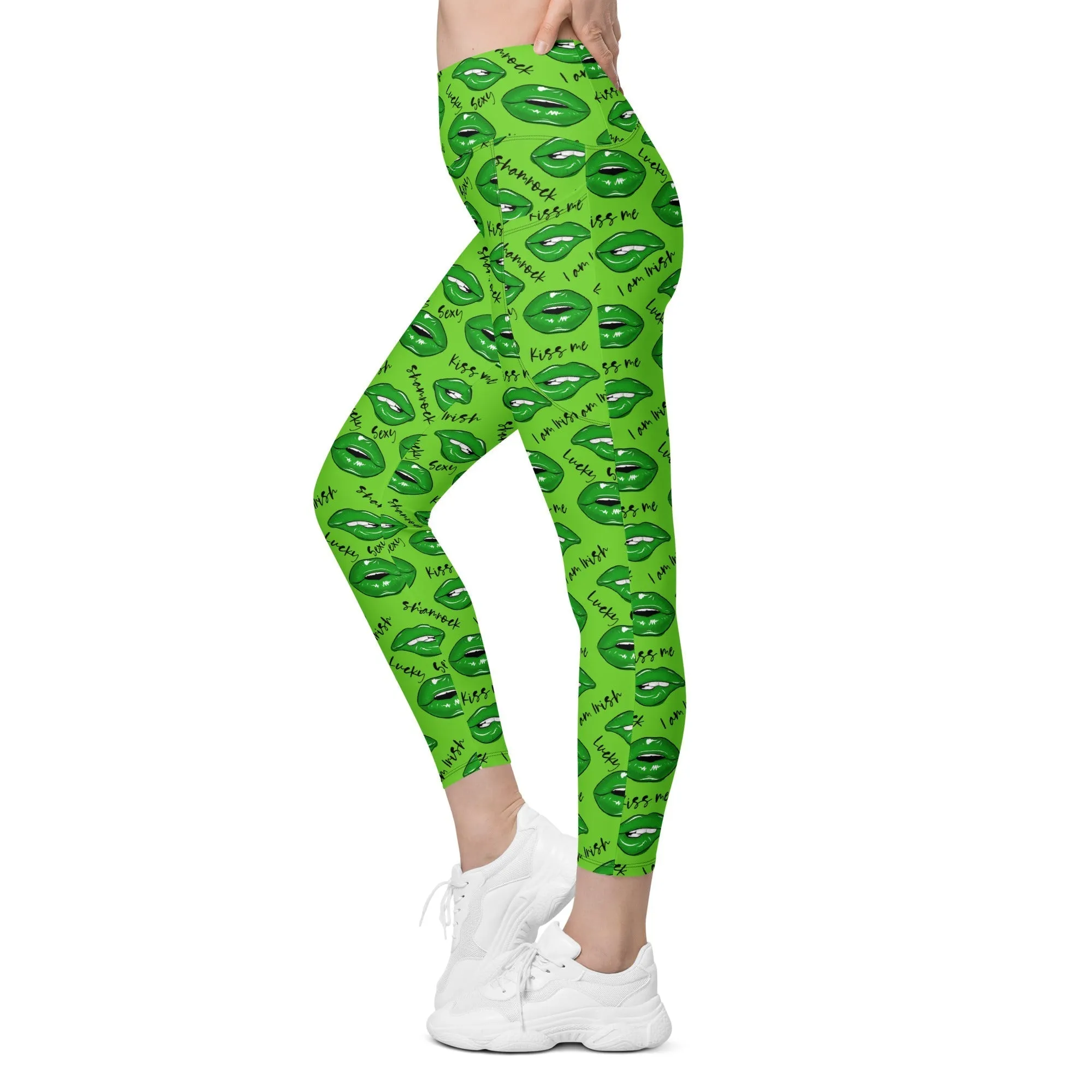 Lucky Irish Leggings With Pockets