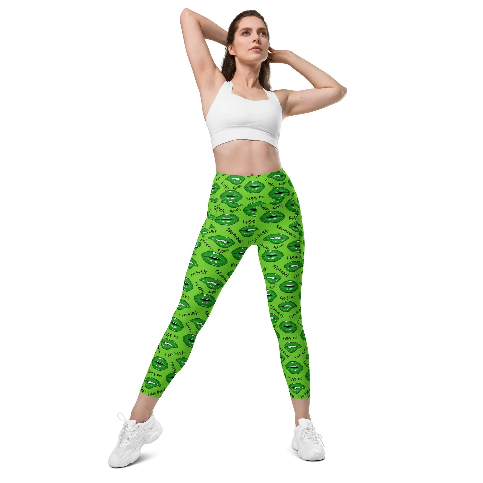 Lucky Irish Leggings With Pockets