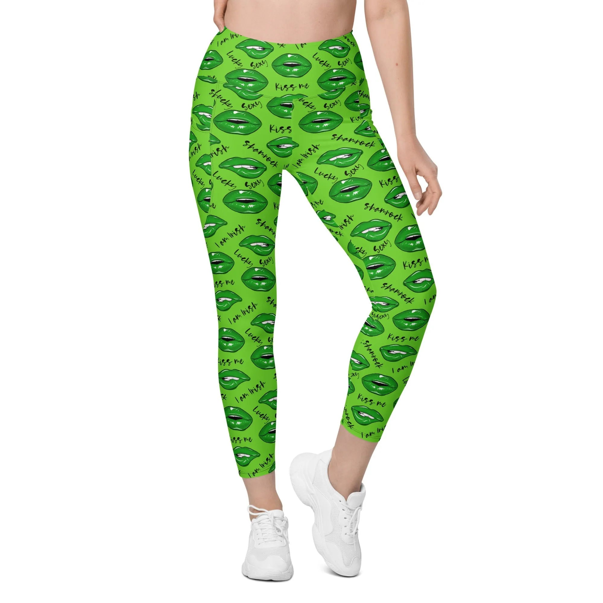 Lucky Irish Leggings With Pockets