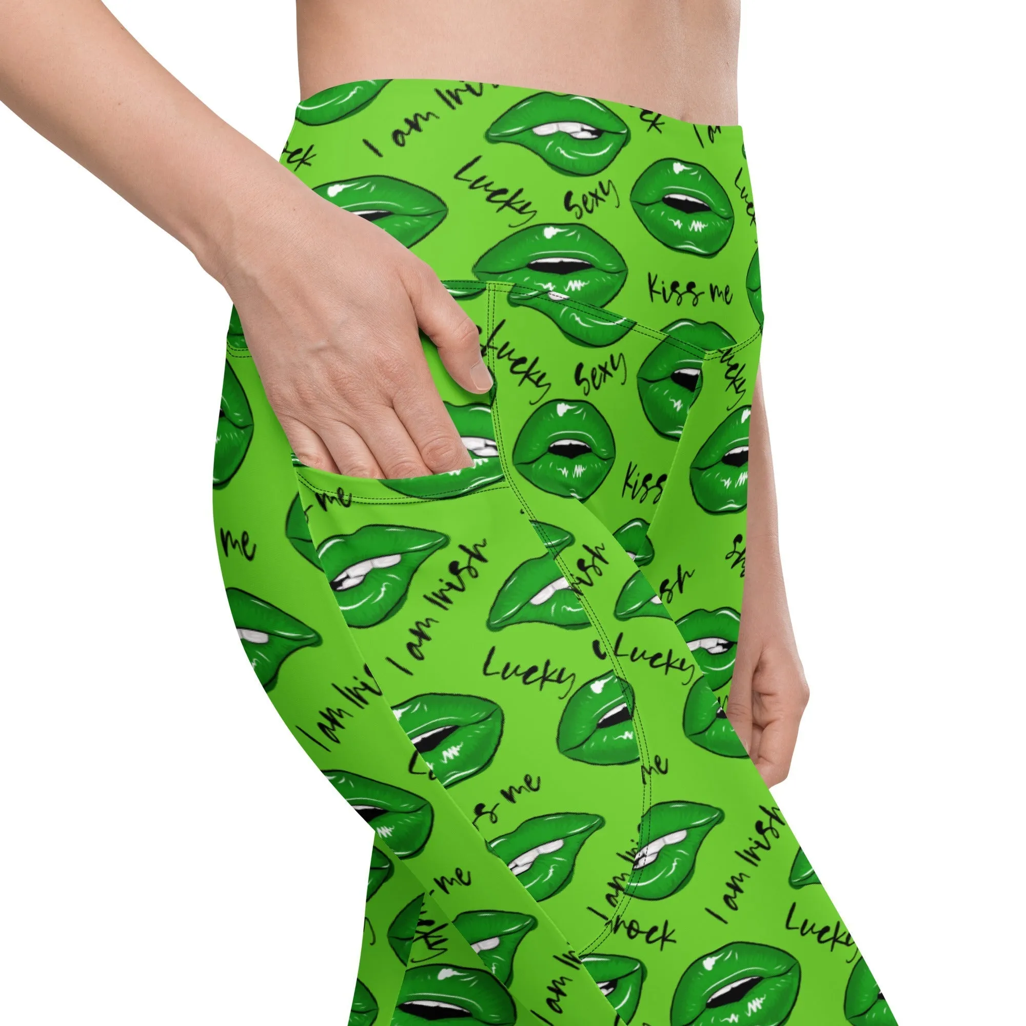 Lucky Irish Leggings With Pockets