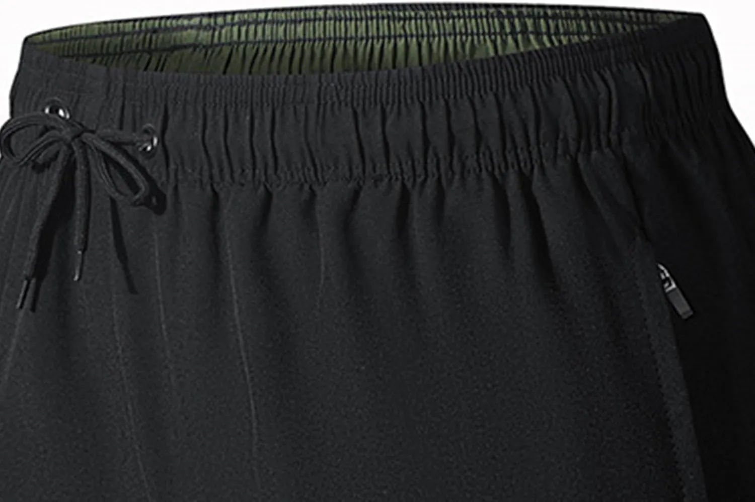 Men Athletic Gym Shorts Lightweight Sports Running Short Pants Quick Dry with Zipper Pockets Short