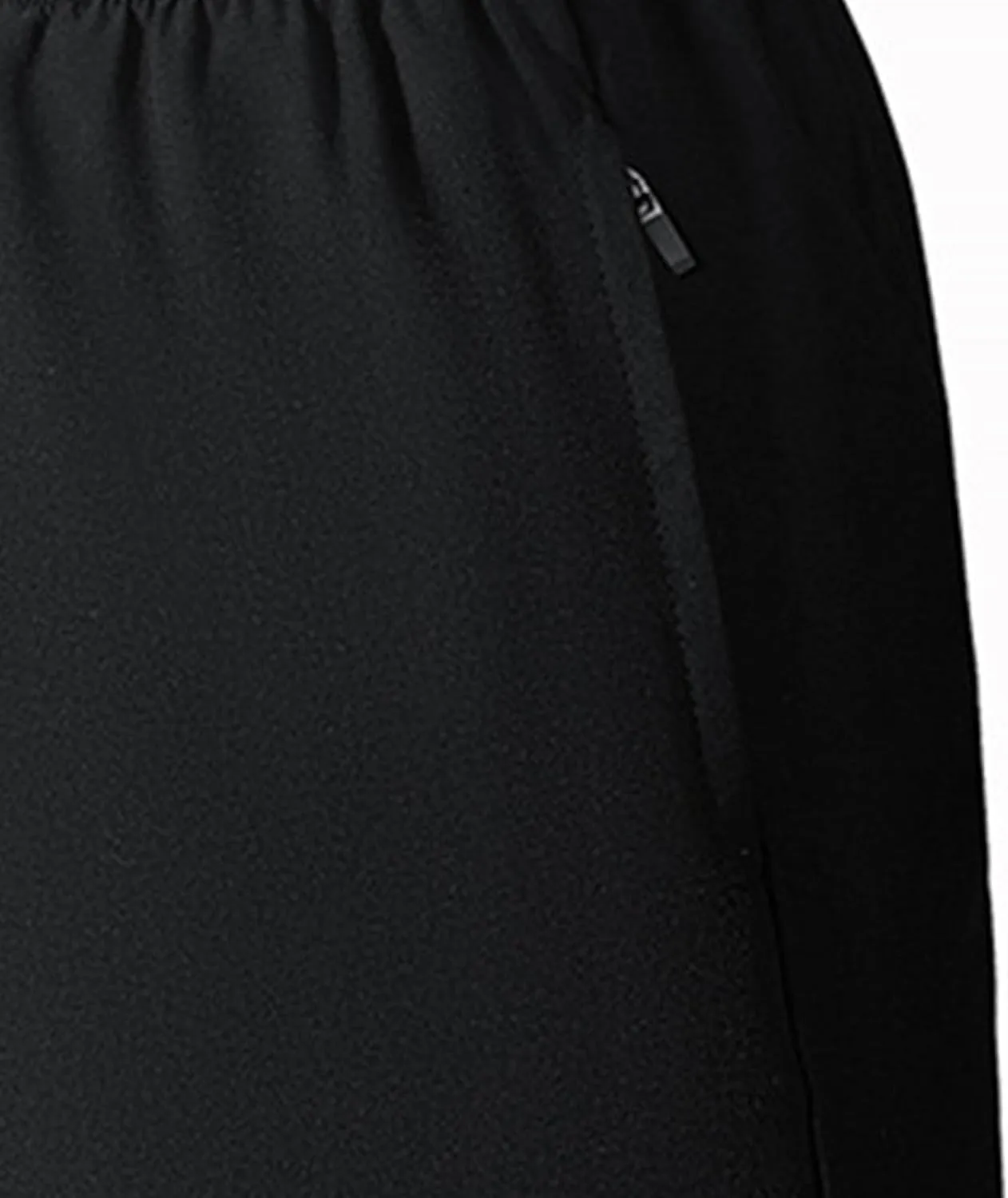 Men Athletic Gym Shorts Lightweight Sports Running Short Pants Quick Dry with Zipper Pockets Short