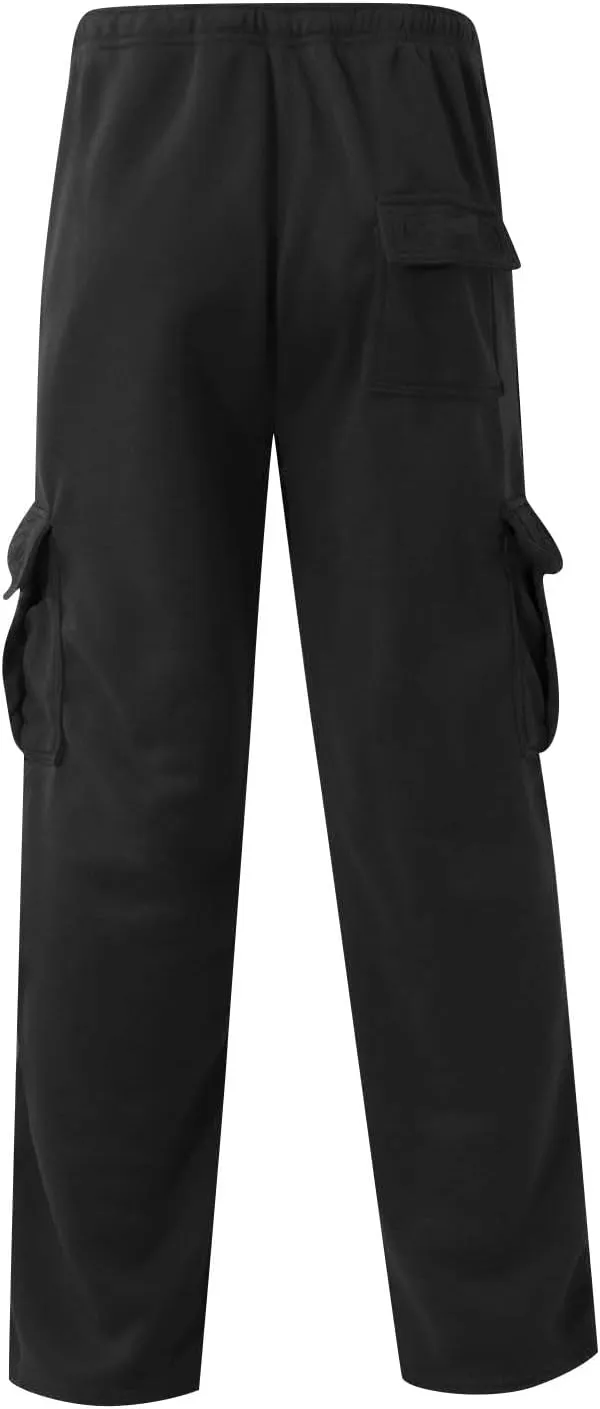 Men's Sweatpants Baggy Jogger with Pocket Drawstring Bottom Opening Sweatpants Outdoor Athletic Hiking Pants