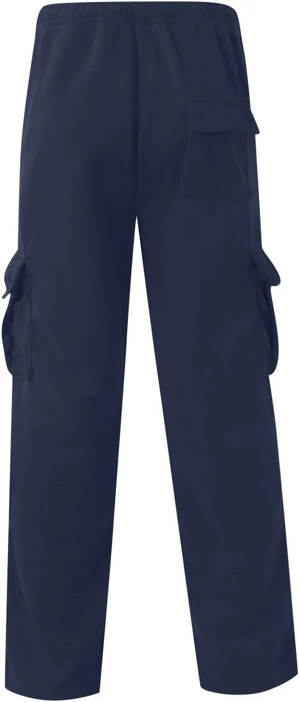 Men's Sweatpants Baggy Jogger with Pocket Drawstring Bottom Opening Sweatpants Outdoor Athletic Hiking Pants