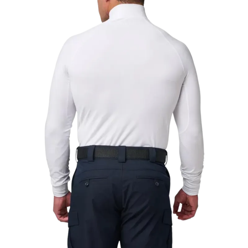 Mock Neck Long Sleeve Top | White