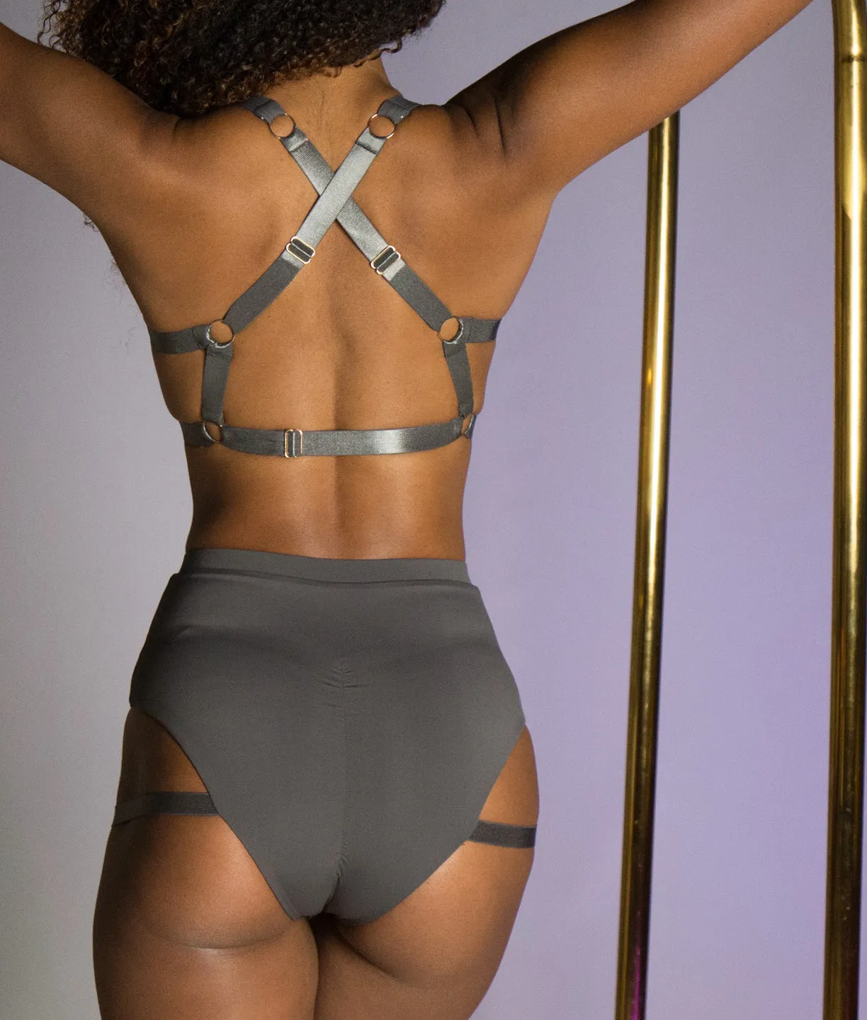 Tokio Bra - Matte Charcoal